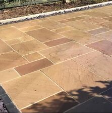 sandstone paved patio in Nottingham