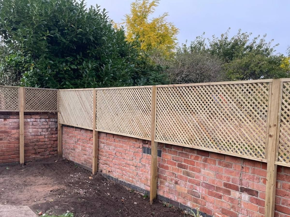 Nottingham Fencing trellis fence in Clifton