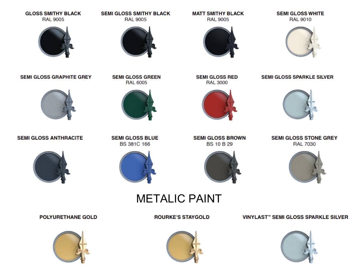 Metal driveway gate paint options