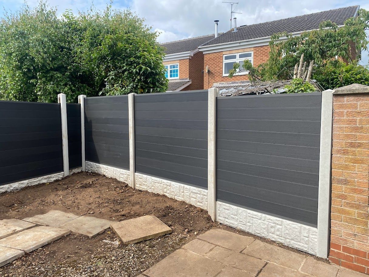 Nottingham Fencing grey composite fence in Chilwell