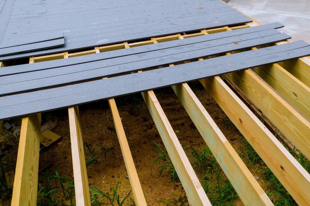 Nottingham Fencing installing composite fencing on a timber frame in West Bridgford