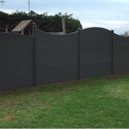 Nottingham Fencing composite fencing arched or concave top panels