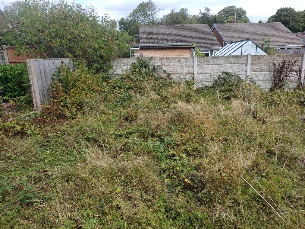 Before starting the clearing of the back garden of this client in Woodthorpe, Nottingham