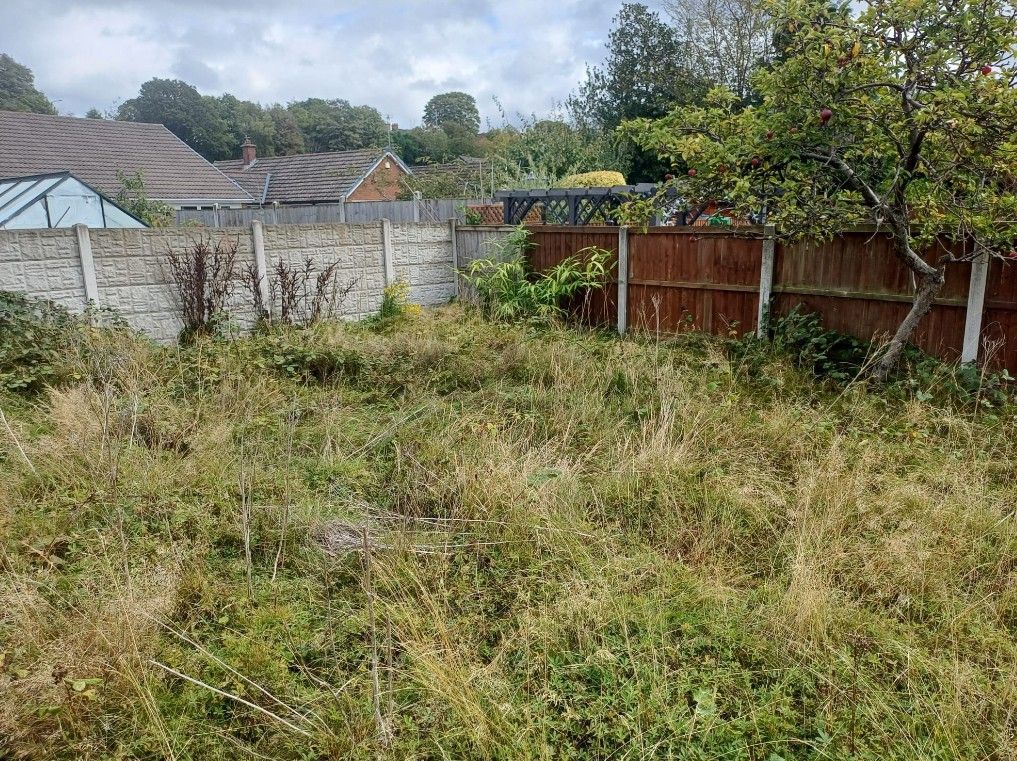 Before clearing all the green waste from the back garden of this client in Woodthorpe, Nottingham