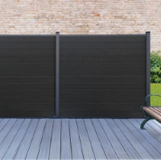 A crown UPVC plastic fence installed by Nottingham Fencing