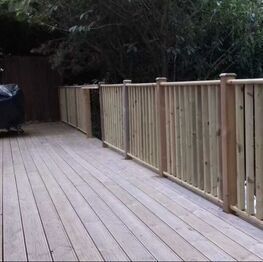 Nottingham Fencing wooden decking and balustrade in Kimberley