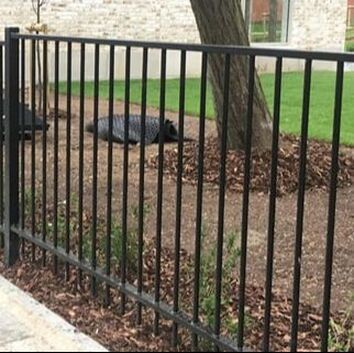 Nottingham Fencing Flat Top Vertical Bar Railings