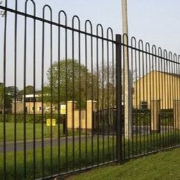 Nottingham Fencing high bow top railing for schools