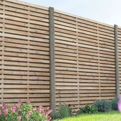 Nottingham Fencing Single Slatted Fence Panel
