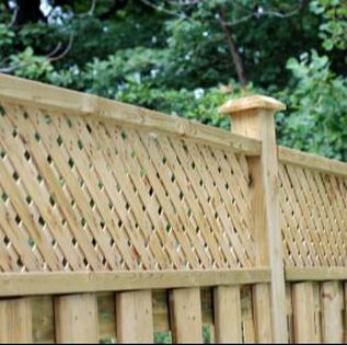 Nottingham Fencing Fence Top 'X' trellis