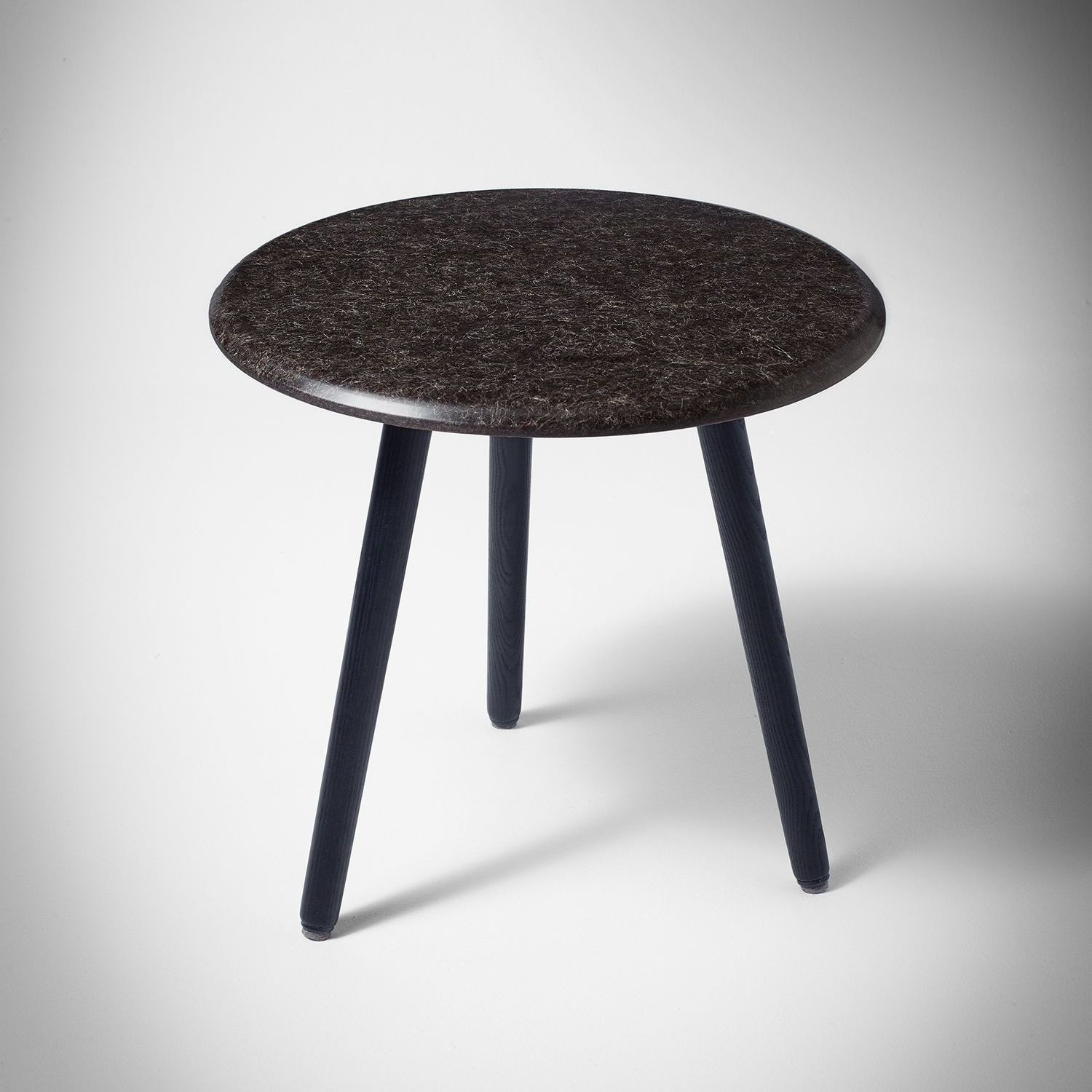 Hembury side table with scorched ash legs.
