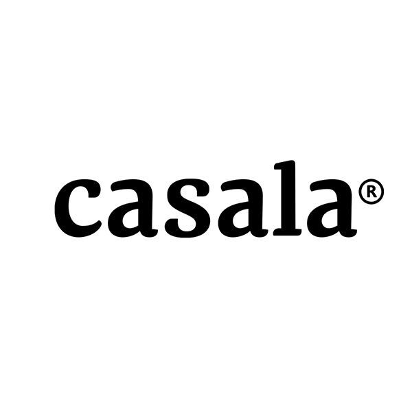Casala logo: black text