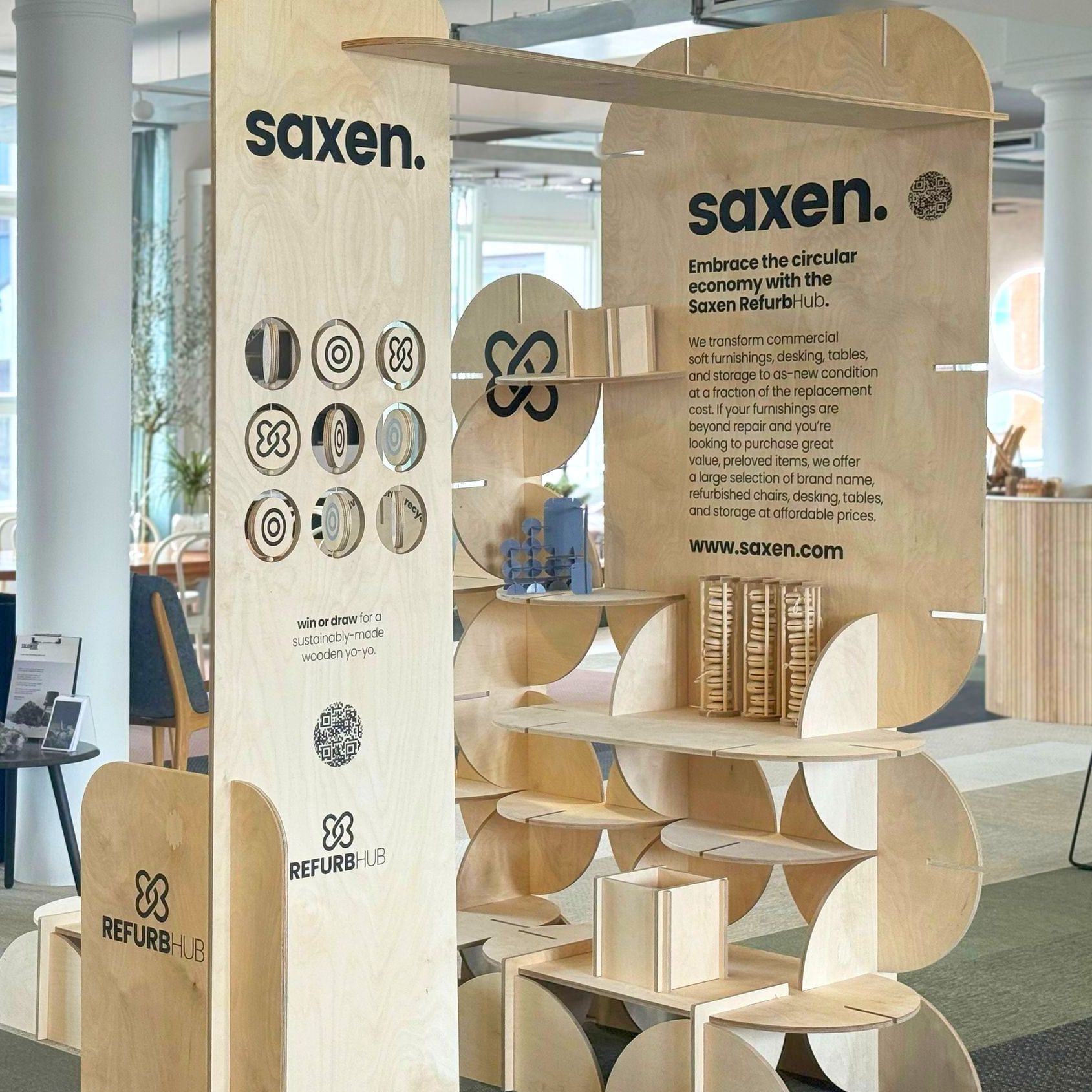 exhibition stand in Il Salotto, in Glasgow 