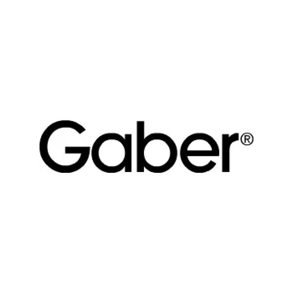 Gaber logo, black text on white background, with registered trademark symbol.