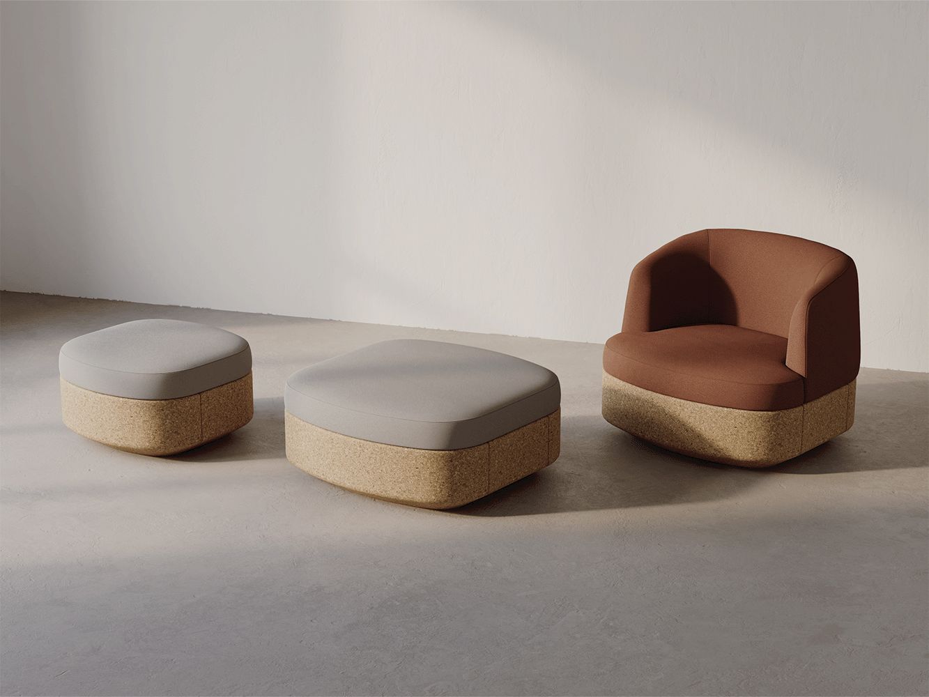 Tejo lounge chair and ottoman