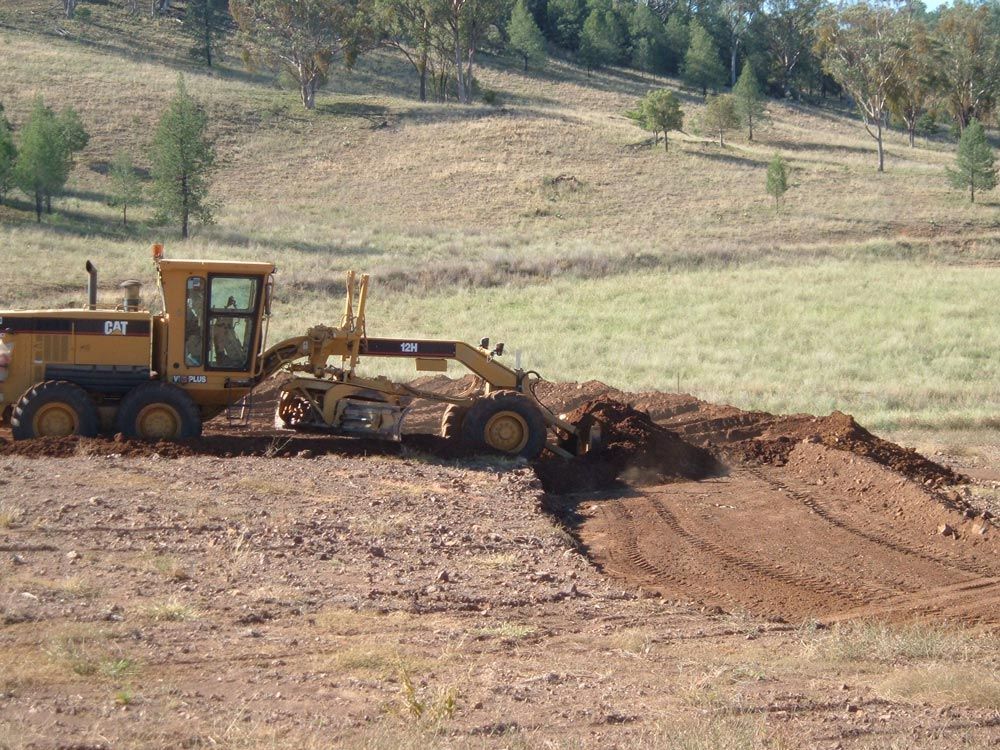 Yellow Grader — Earthmoving In Upper Manilla, NSW