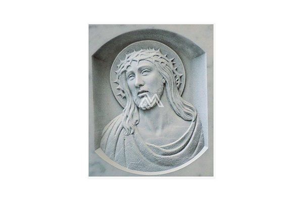 arte cimiteriale volto di cristo