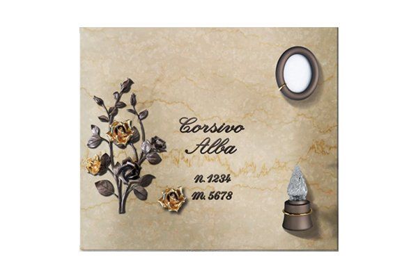 arte cimiteriale lapide con foto