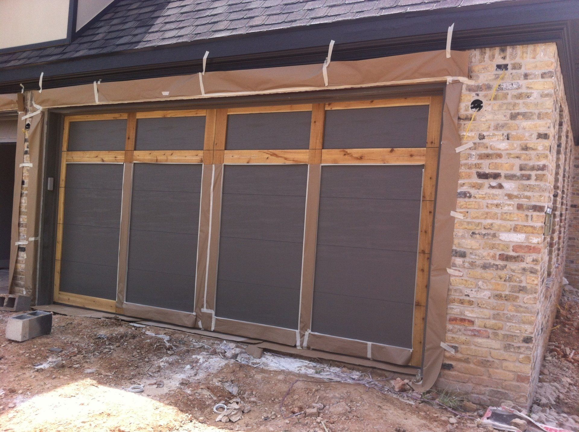 garage door in process
