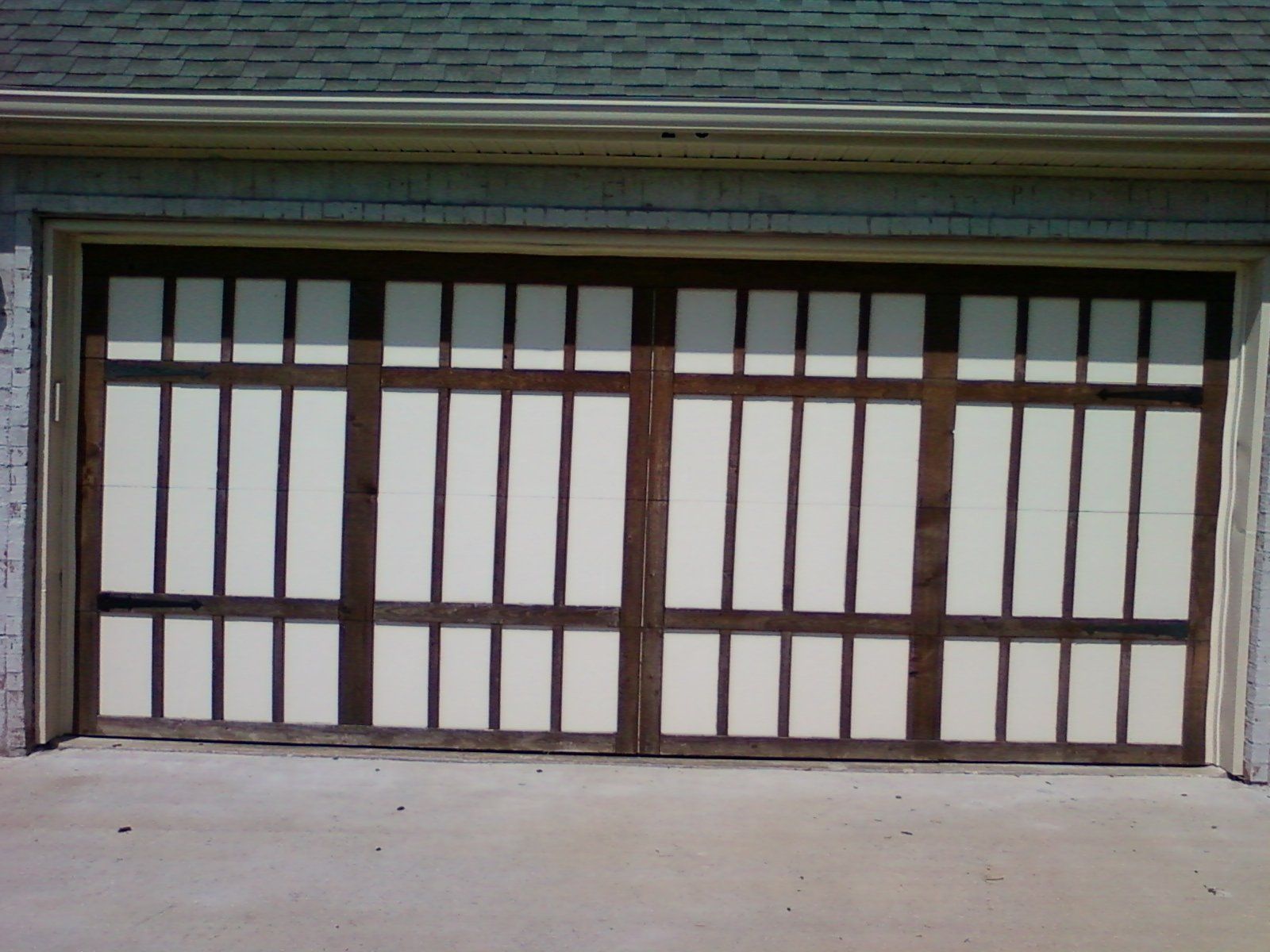 wood panel garage door