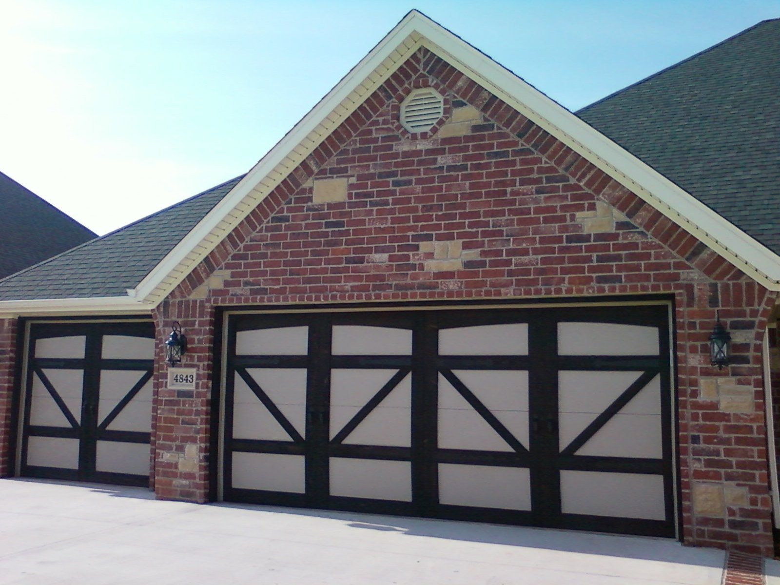 wooden barn door garage