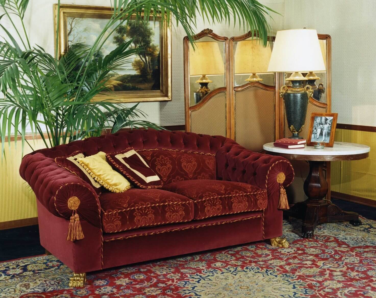 divano due posti scamosciato