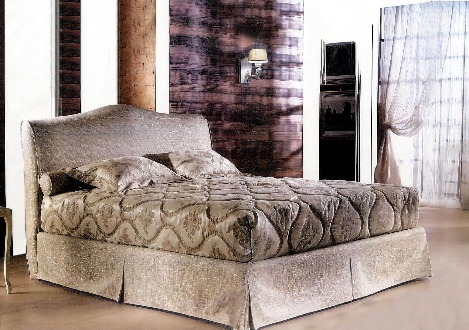 struttura letto in alcantara