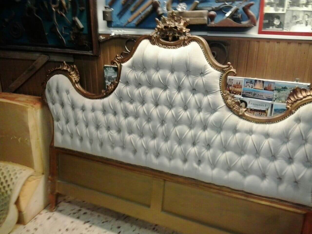 testiera del letto imbottita