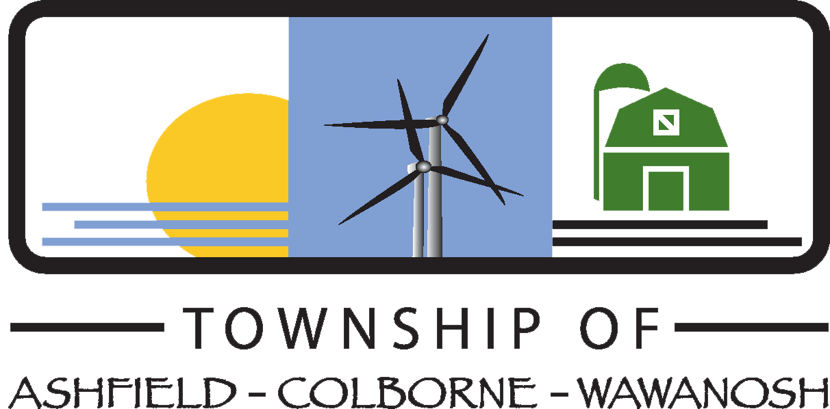 A logo for the township of ashfield colborne wawanosh