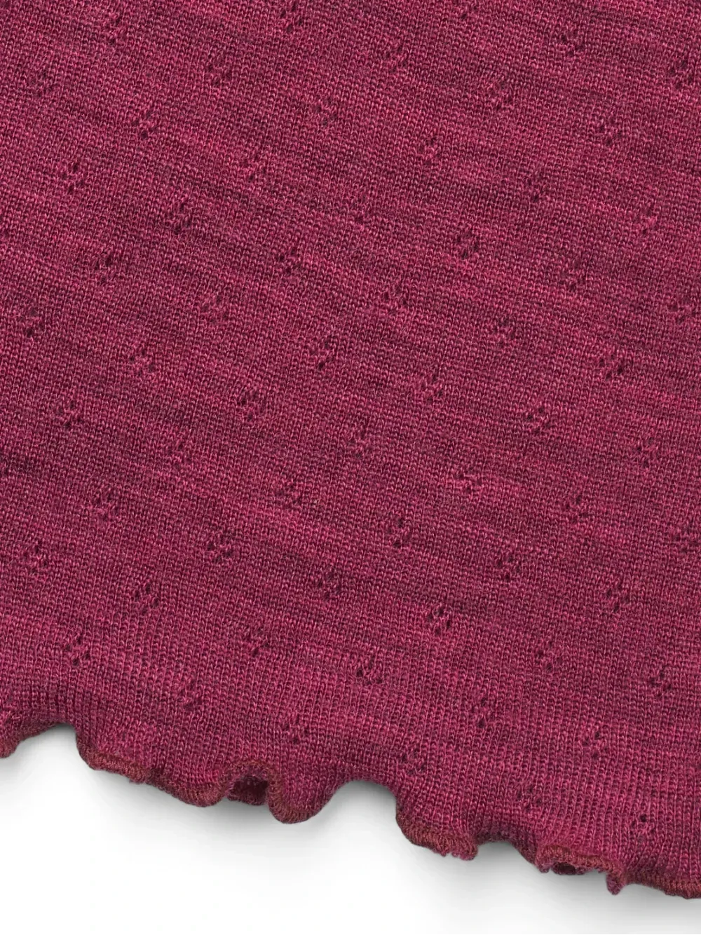 Driehoek sjaal merinowol kirsch melange Jalfe