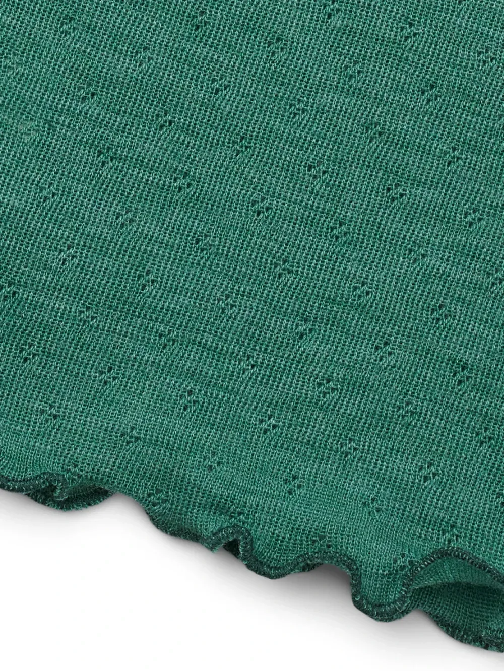 Driehoek sjaal merinowol emerald melange Jalfe