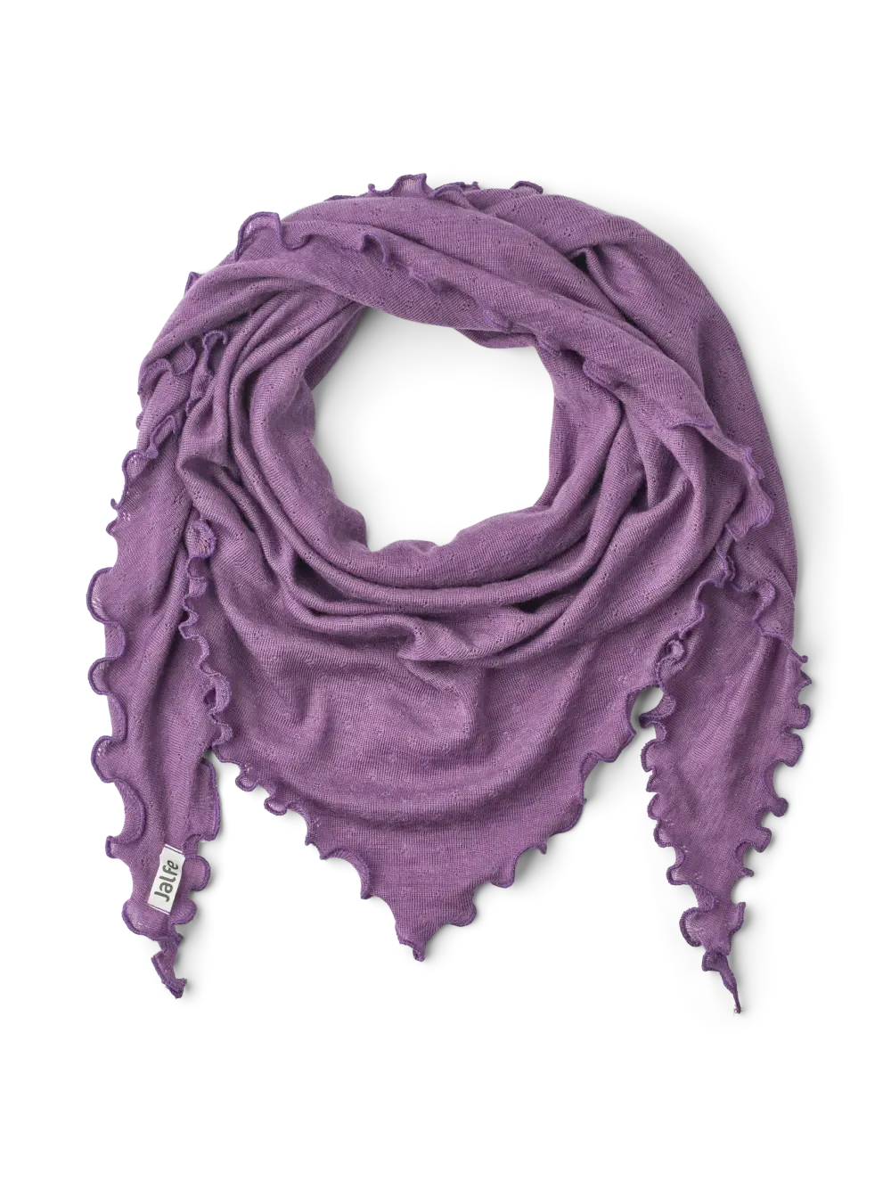 Driehoek sjaal merinowol tulip melange Jalfe