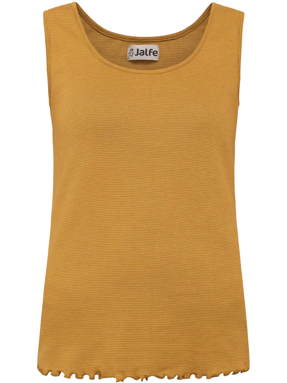 Top cotton stripes curry-brown