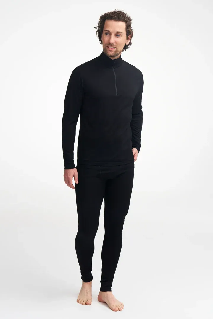 Herenlegging 100% wol zwart Ivanhoe