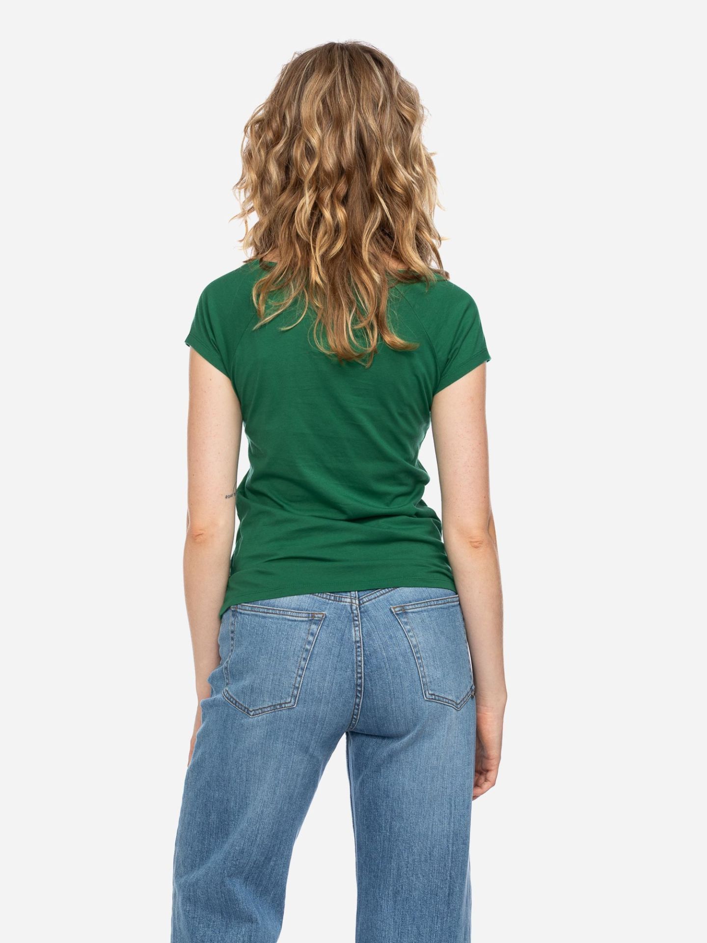 Damesshirt korte mouw biologisch katoen