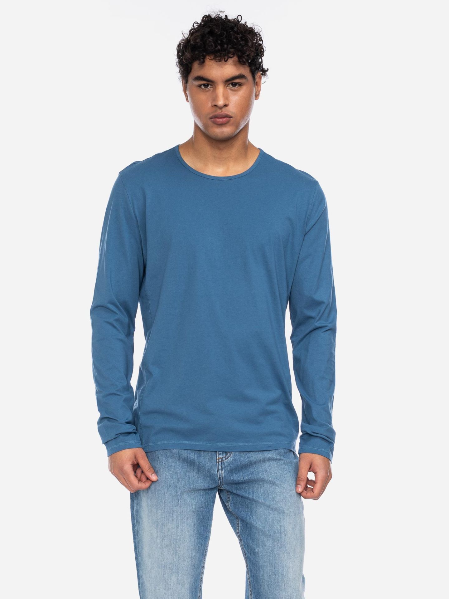 Herenshirt lange mouw biologisch katoen