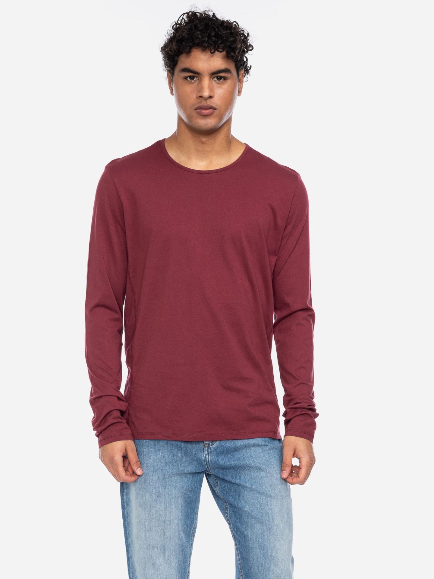 Herenshirt lange mouw biologisch katoen