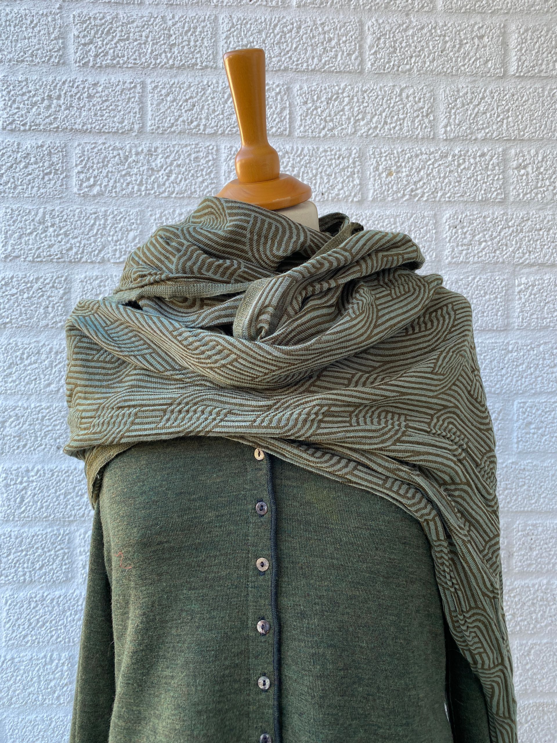 Sjaal katoen Chloe groen