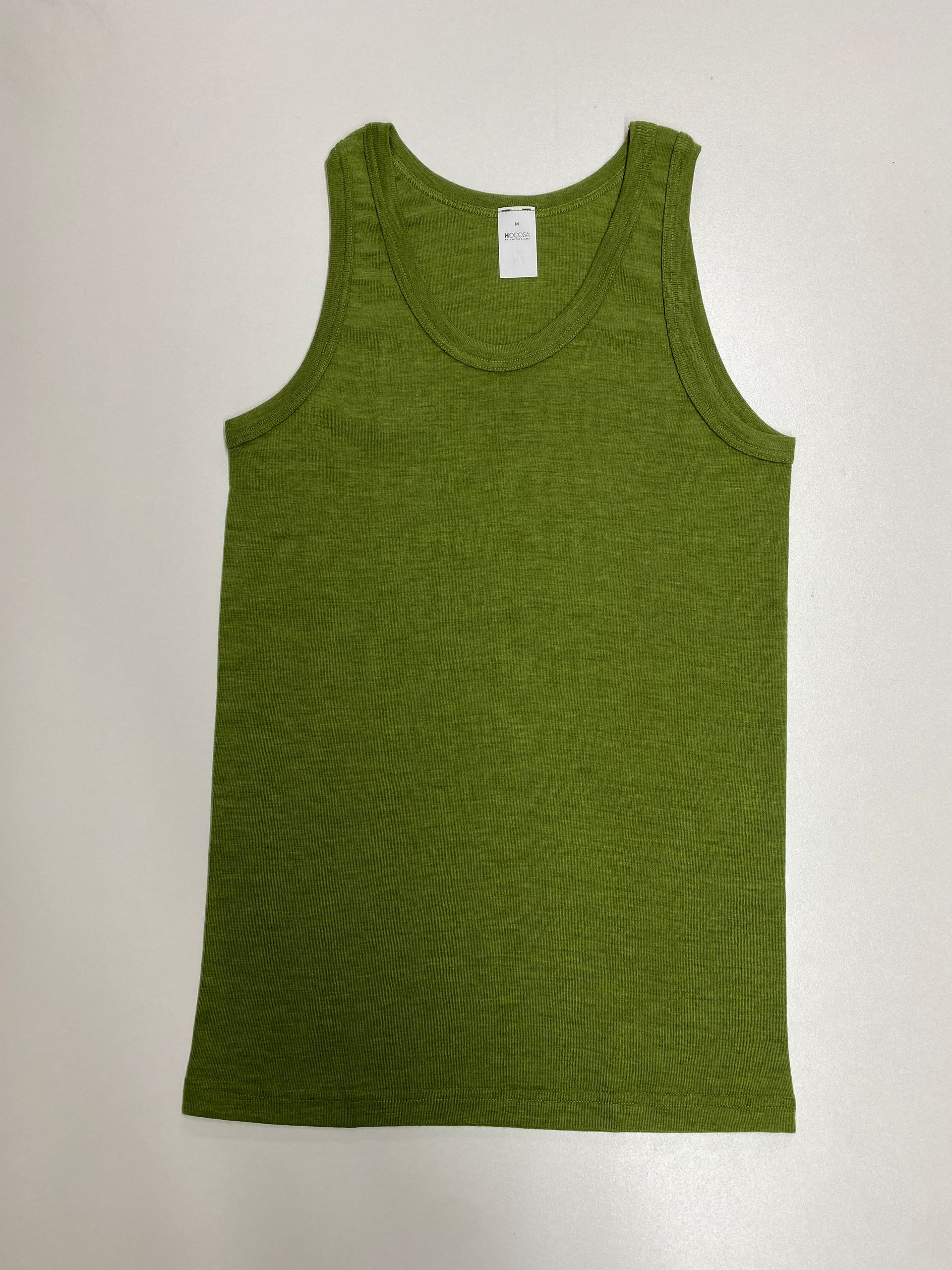 Hemd wol bosgroen Hocosa - unisex