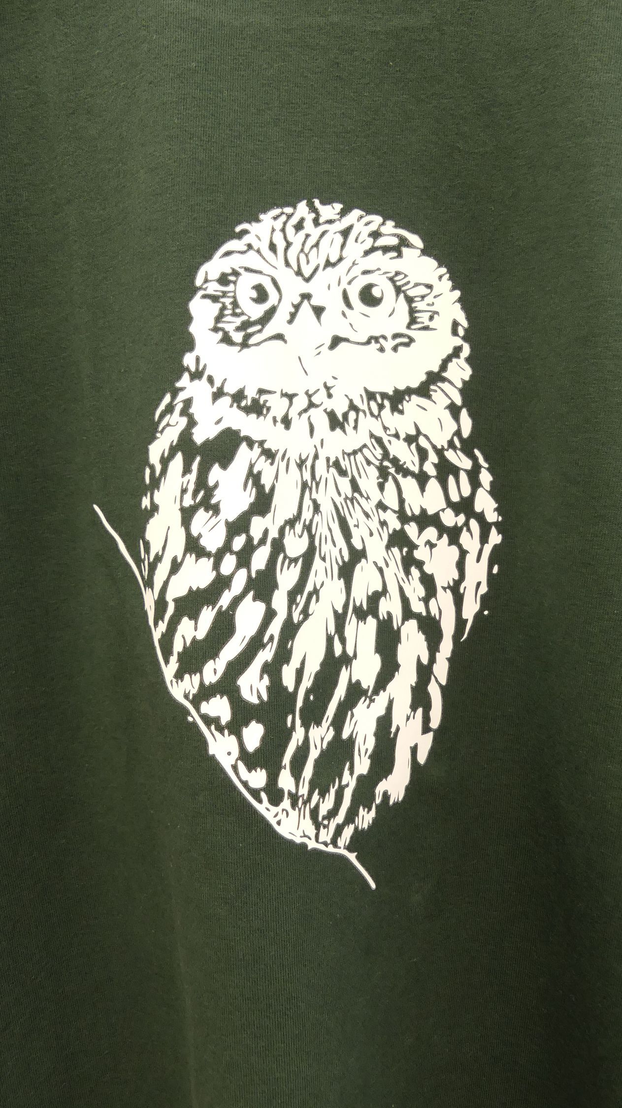 Art shirt donkergroen M lange mouw