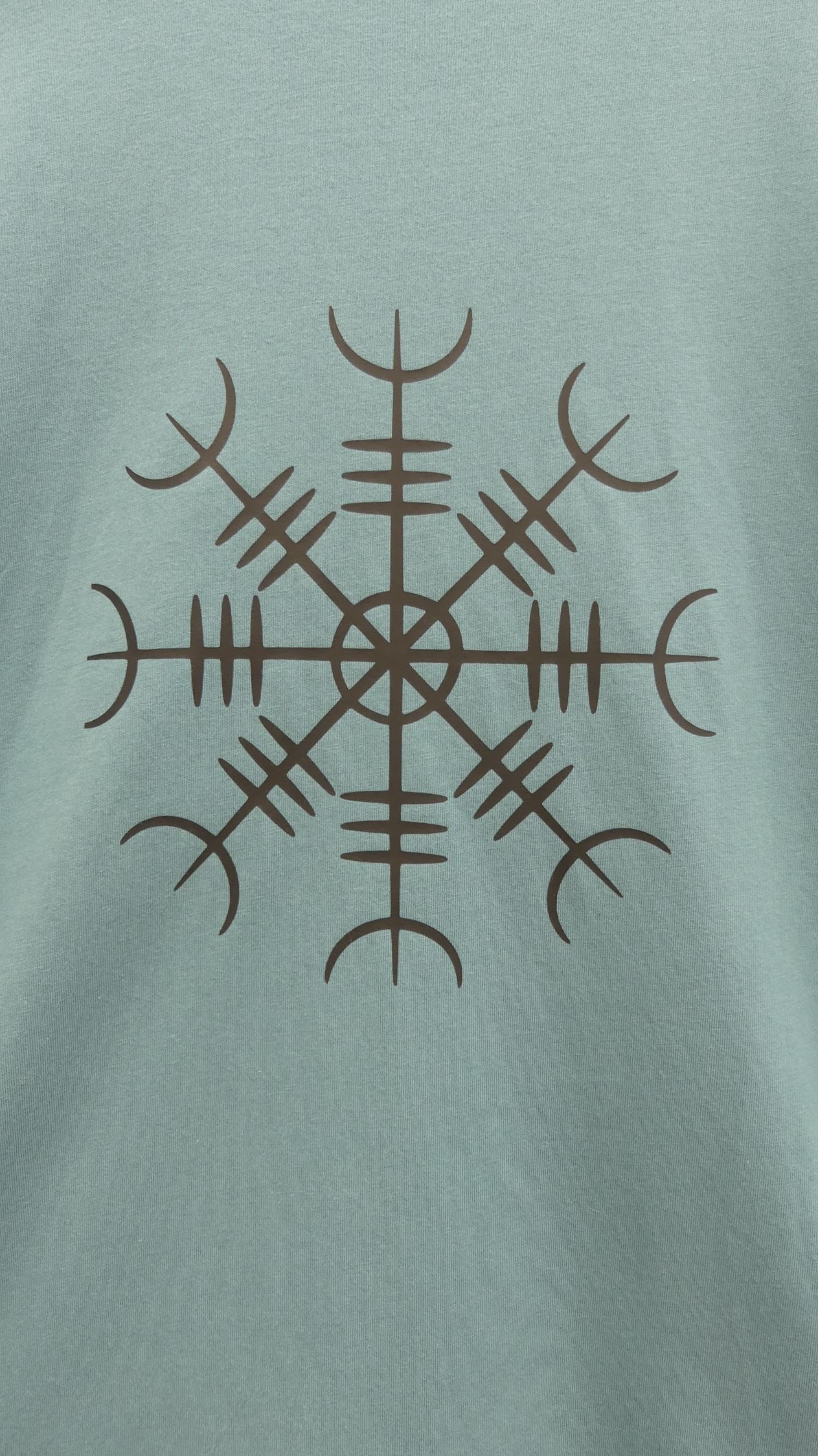 Art Shirt Aards XL Teal herenshirt 'Aegishjalmur - Helm of Awe'