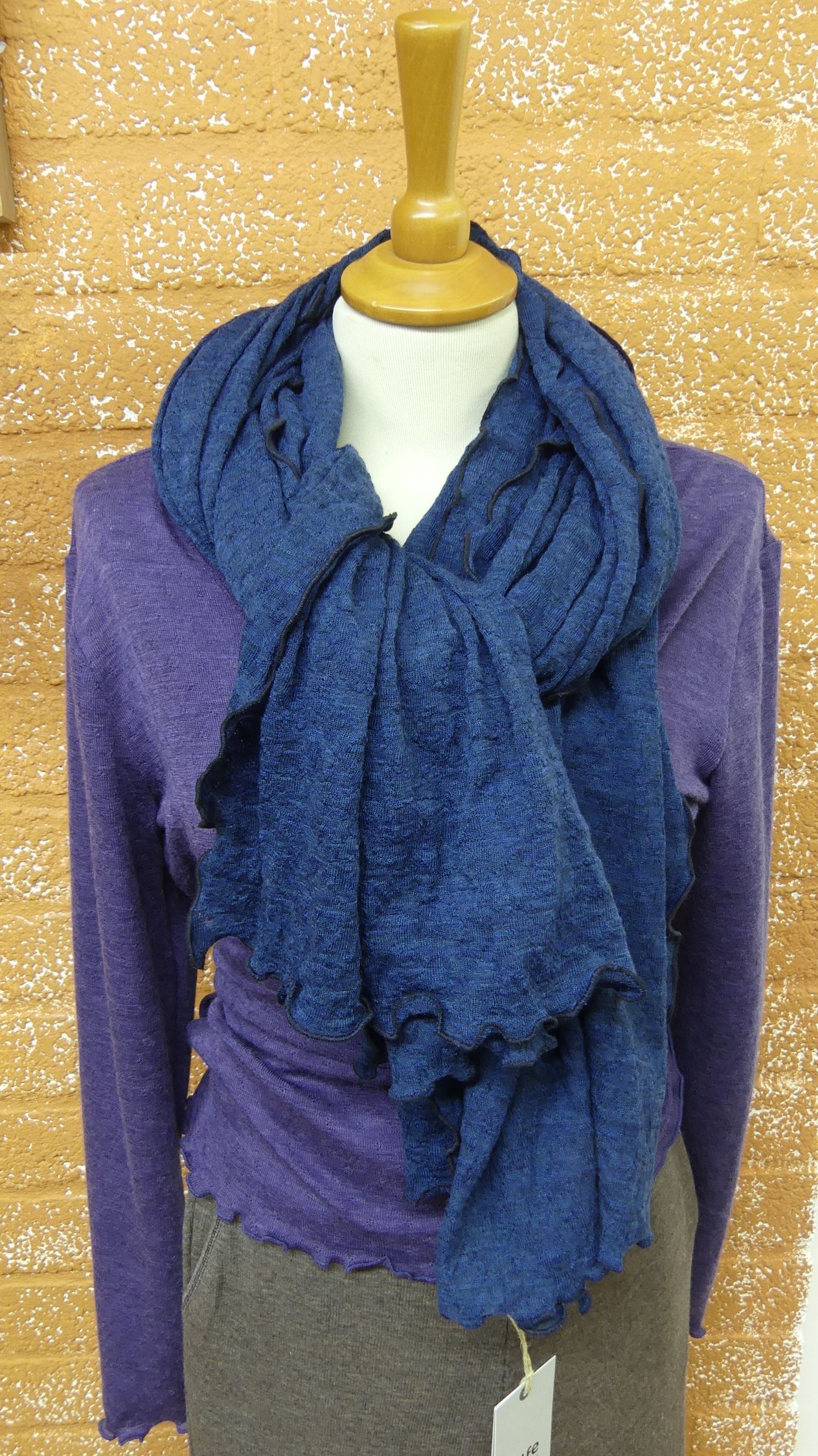 Jalfe  jacquard sjaal merinowol (2 meter)