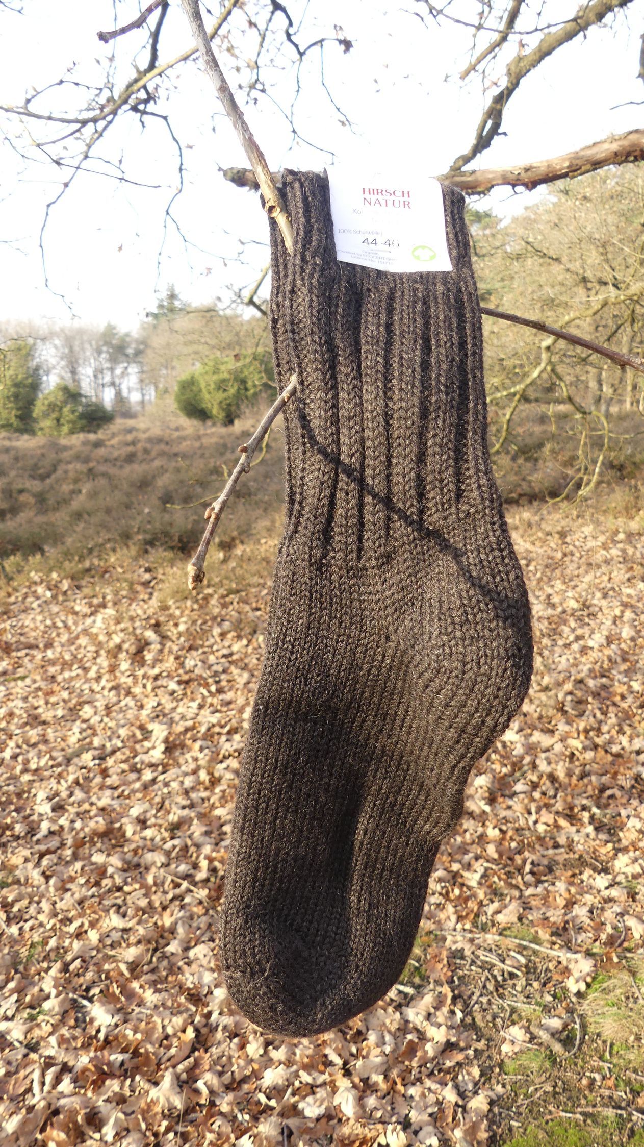 Effen wollen sokken, dikke kwaliteit