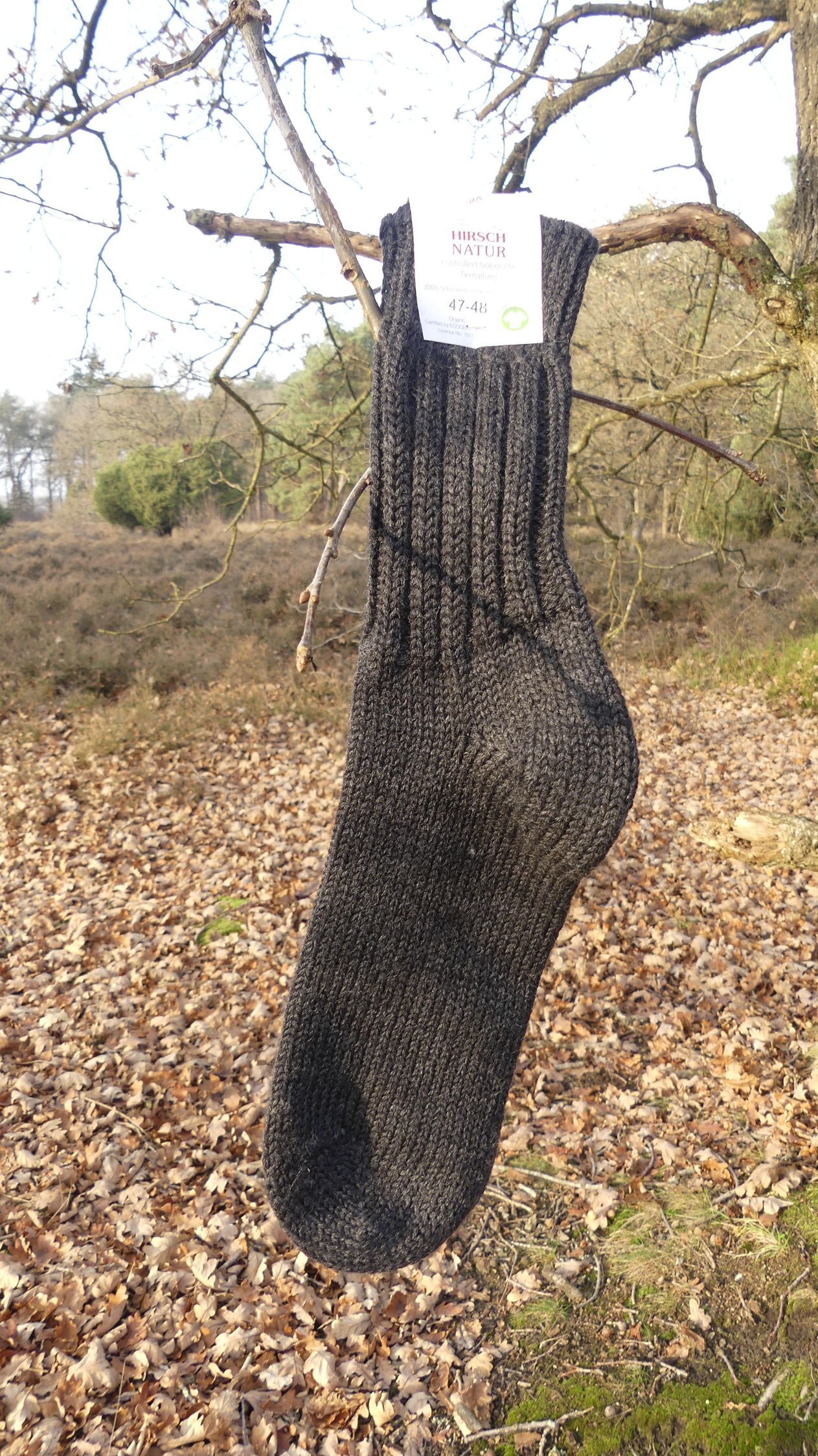 Effen wollen sokken, dikke kwaliteit