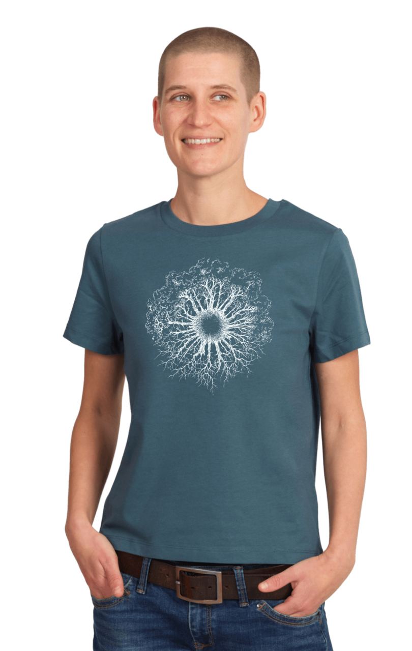 Art damesshirt 'Woodeniris'  stargazer stonewashed Life-Tree