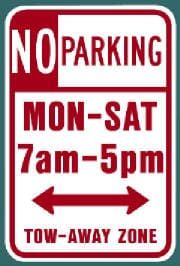 No Parking Tow-Away Zone - Road Signs in Colorado Springs, CO