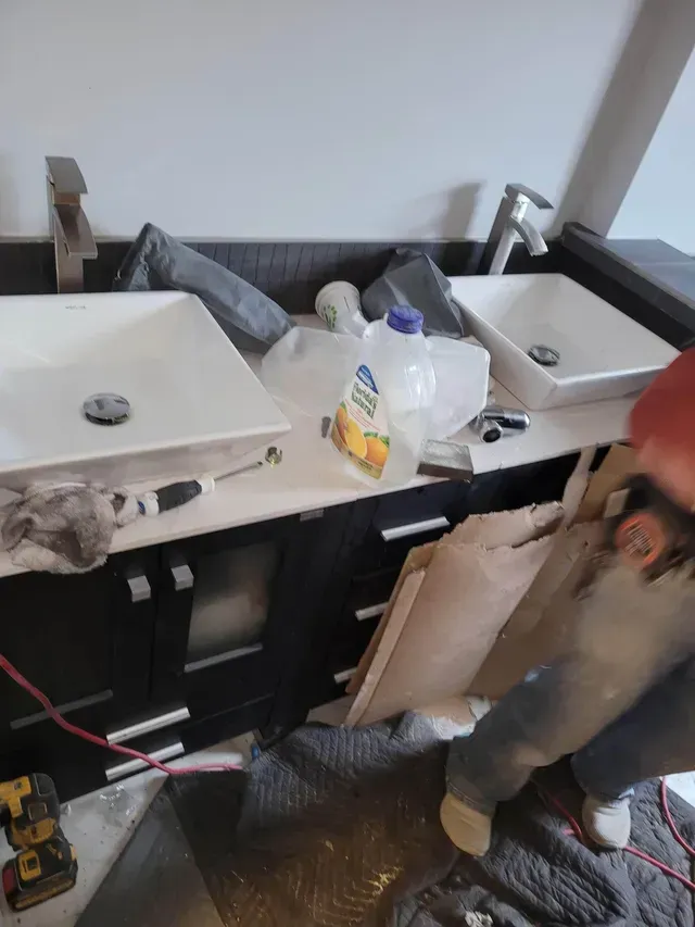 bathroom remodeling project