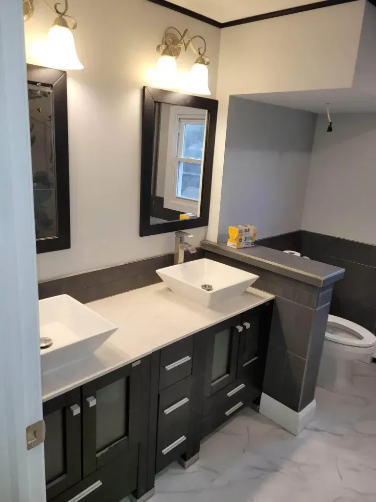 bathroom remodeling project