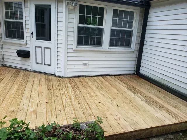 new deck installation project