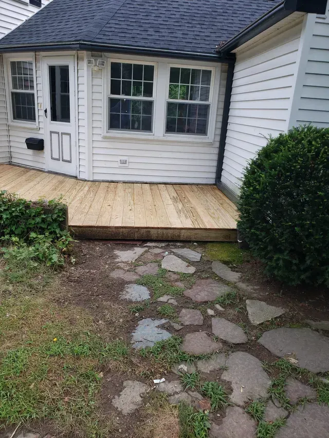 new deck installation project